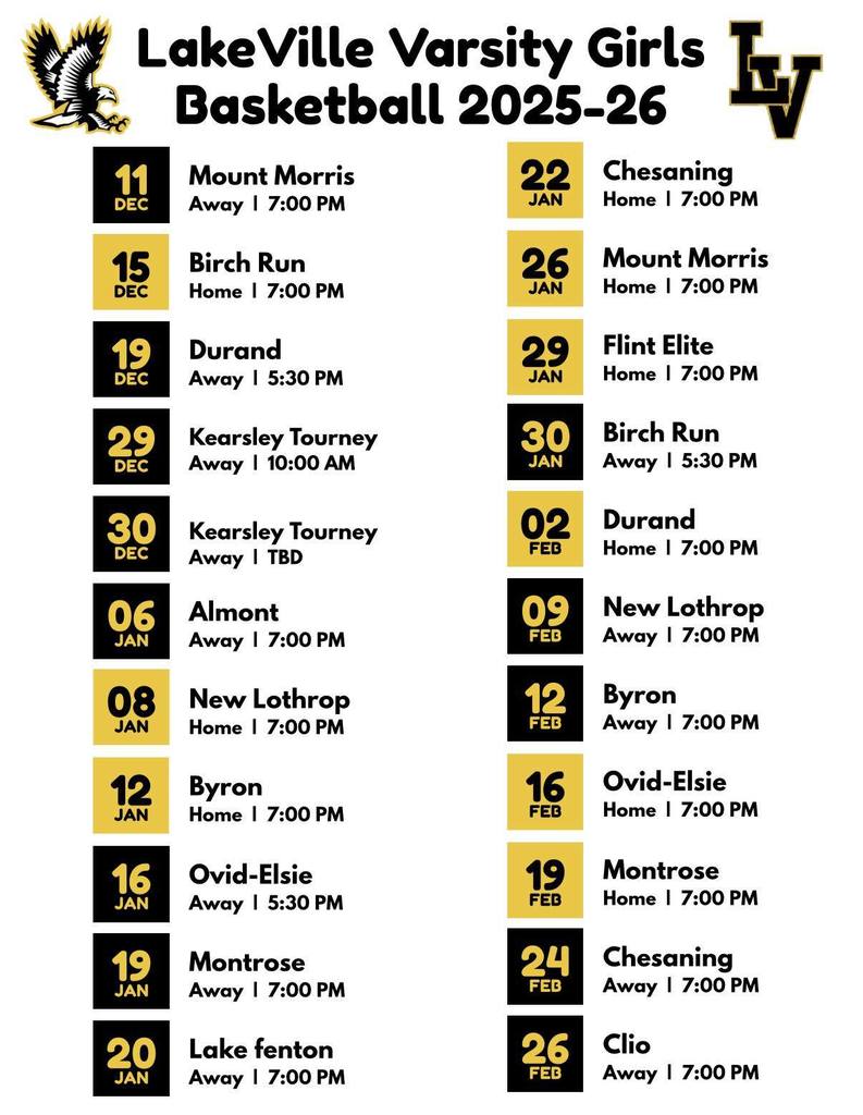 LakeVille Falcons Girls Varsity Basketball's Second Annual MIDNIGHT MADNESS IS TONIGHT!  10:30 PM UNTIL MIDNIGHT! Doors open at 10 so you can get your Midnight Madness Merchandise! Midnight Madness shirts (shown modeled by Mackenzie and Jasmine) available for $10! Hope to see everyone there! Go Falcons!