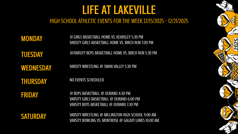 High School Athletics and Events of the Week