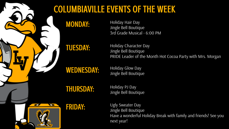 Columbiaville Events of the Week