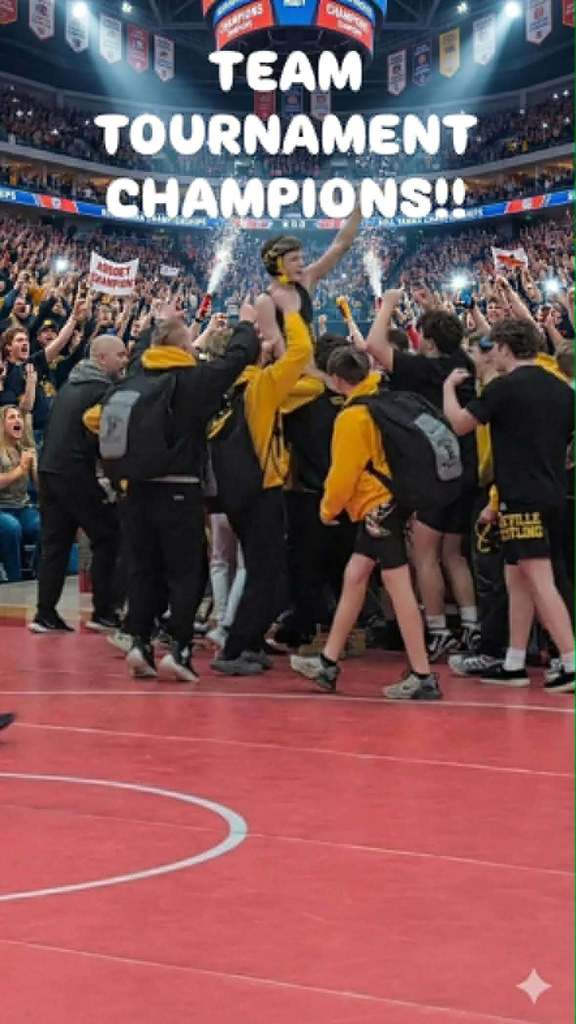 Wrestlers were busy this weekend!  1st Place in the Millington Team Tournament