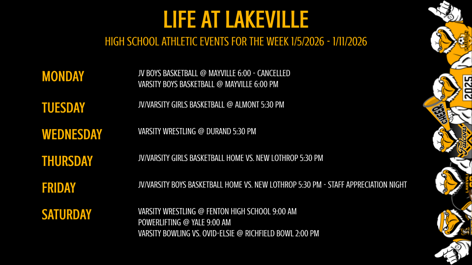 High School Athletics and Events of the Week