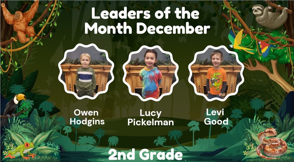 Columbiaville Elementary December Leaders of the Month