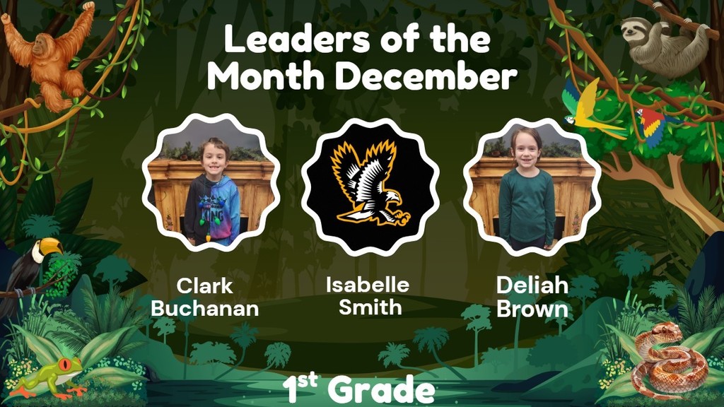 Columbiaville Elementary December Leaders of the Month