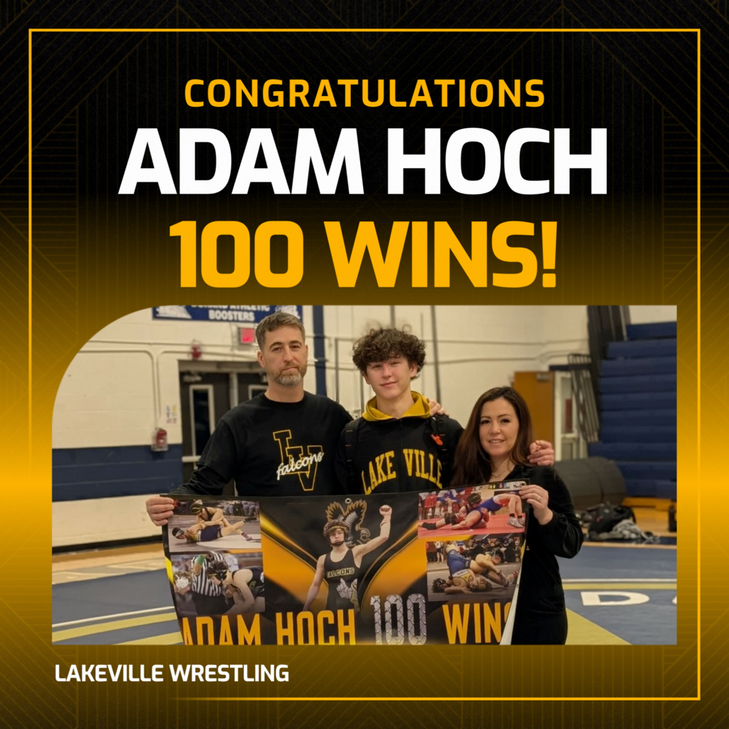 Congratulations to Junior, Adam Hoch - 100 Wins!