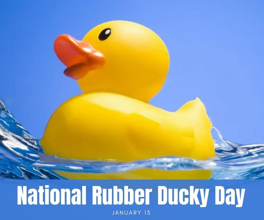 It's National Rubber Ducky Day today!