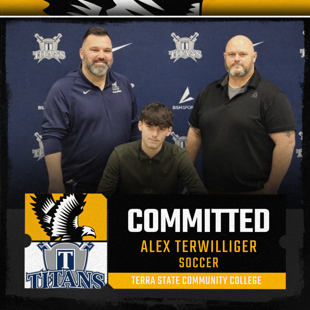Congratulations to Alex Terwilliger on your commitment to Terra State Community College to further your career in Soccer!