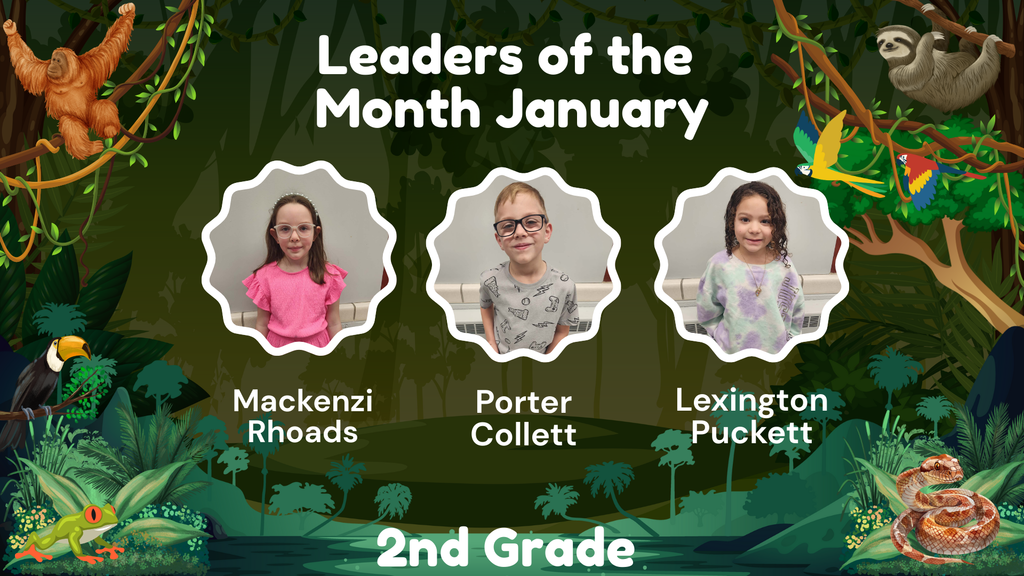 Columbiaville Elementary January Leaders of the Month