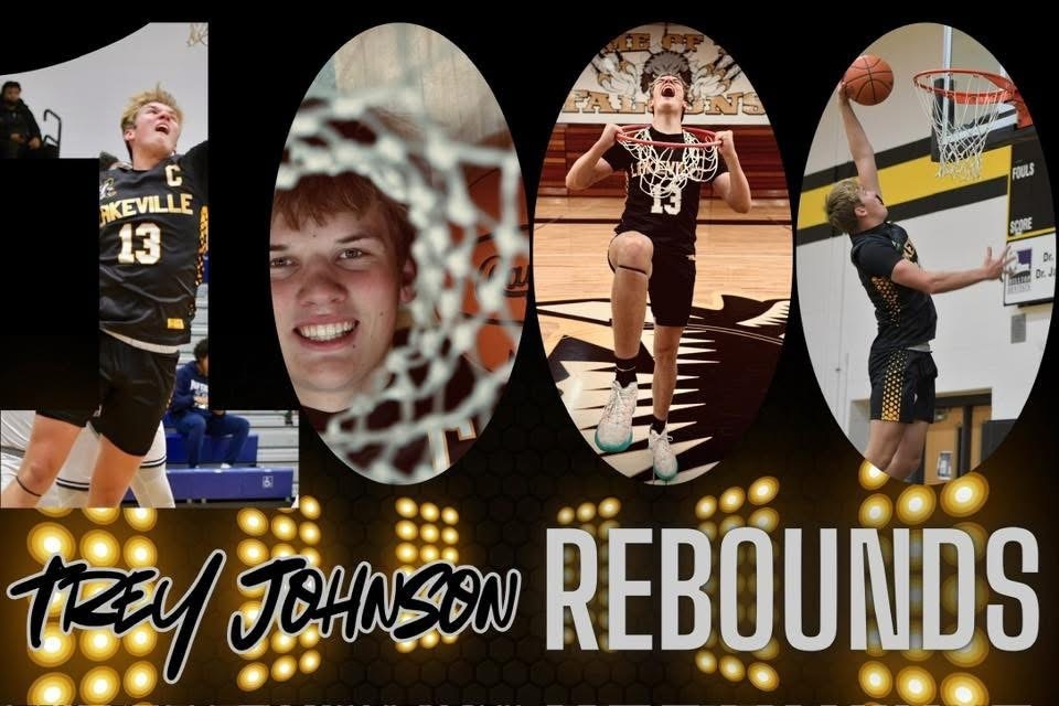 1000 Congratulations to Varsity Boys Basketball #13, Trey Johnson who collected his 1000th rebound tonight in the game vs. Elkton Pigeon Bay Lakers. Congratulations!
