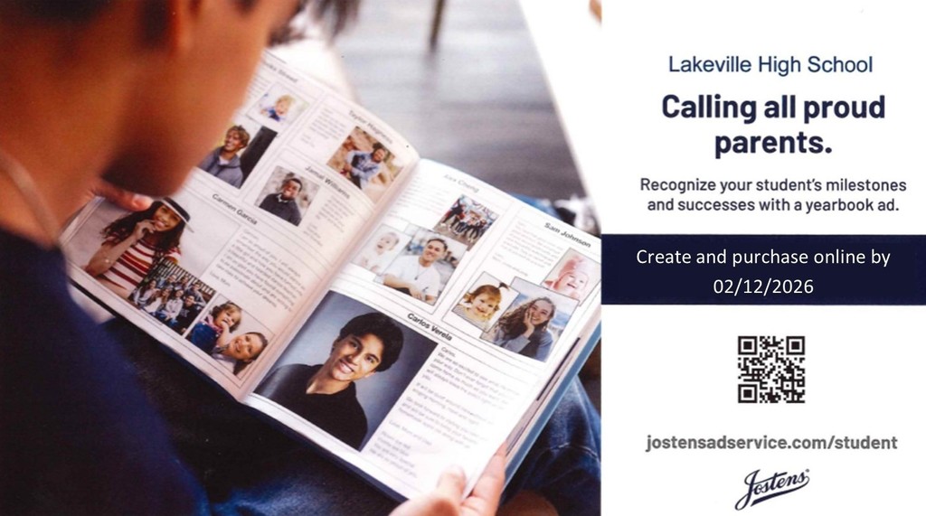 Calling all proud parents of Seniors! Recognize your student's milestones and successes with a yearbook ad! We are running out space and the new deadline to guarantee space for a Recognition Ad is 2/12! Order soon! jostensadservice.com/student