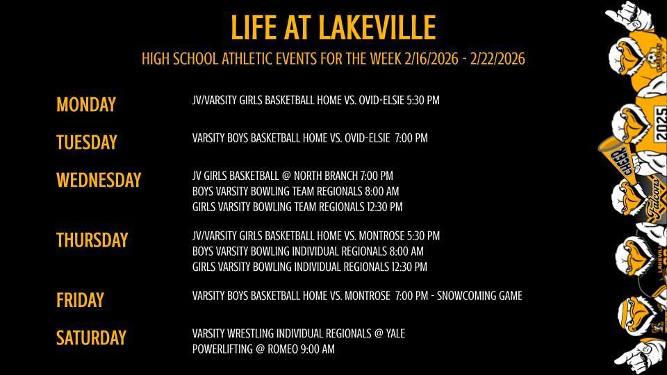 High School Athletics and Events of the Week