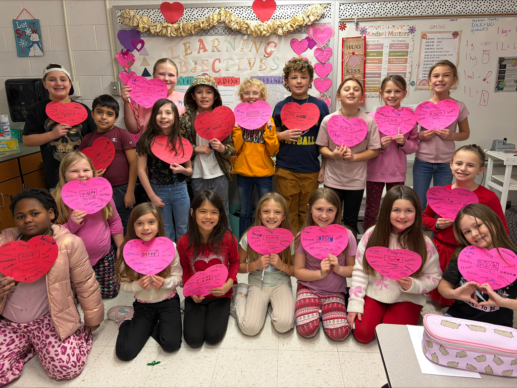 Columbiaville Elementary celebrating Valentines Day including Kids Club! 