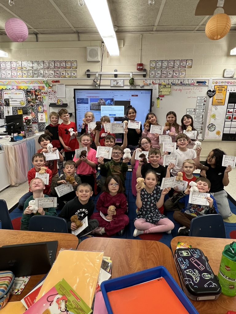 Columbiaville Elementary celebrating Valentines Day including Kids Club! 