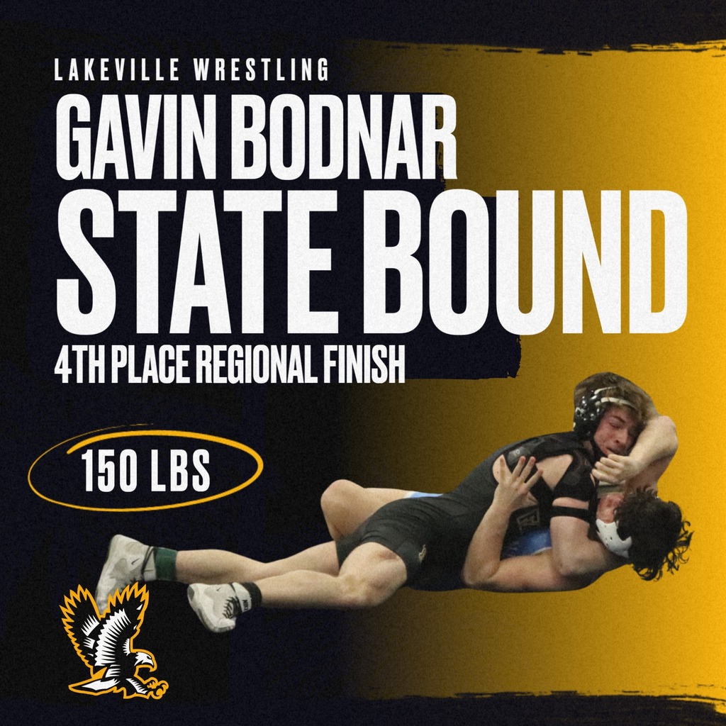Congratulations Gavin Bodnar - 4th Place Finish at Regionals - STATE BOUND!