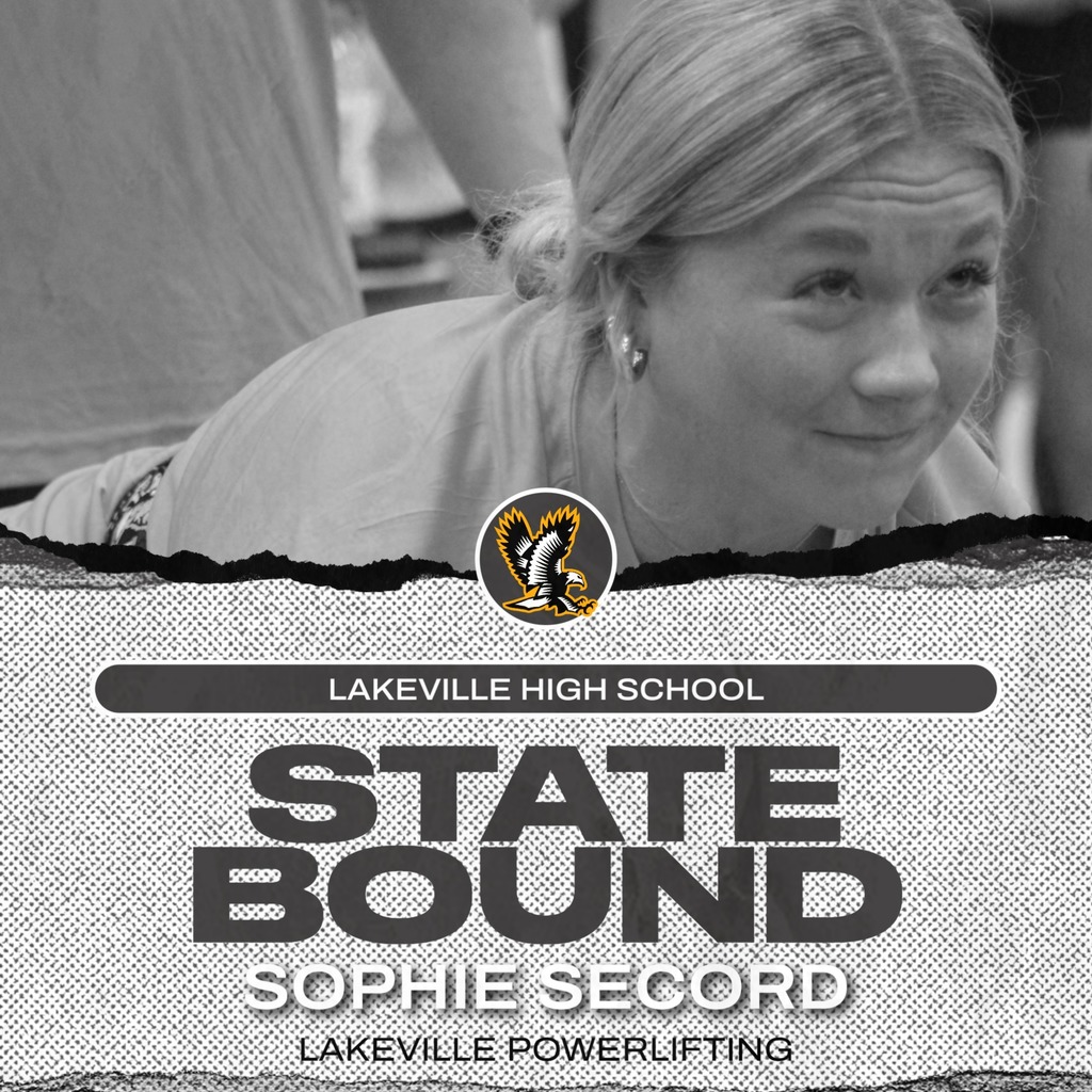 Congratulations Sophie Secord Varsity Powerlifting - State Bound!
