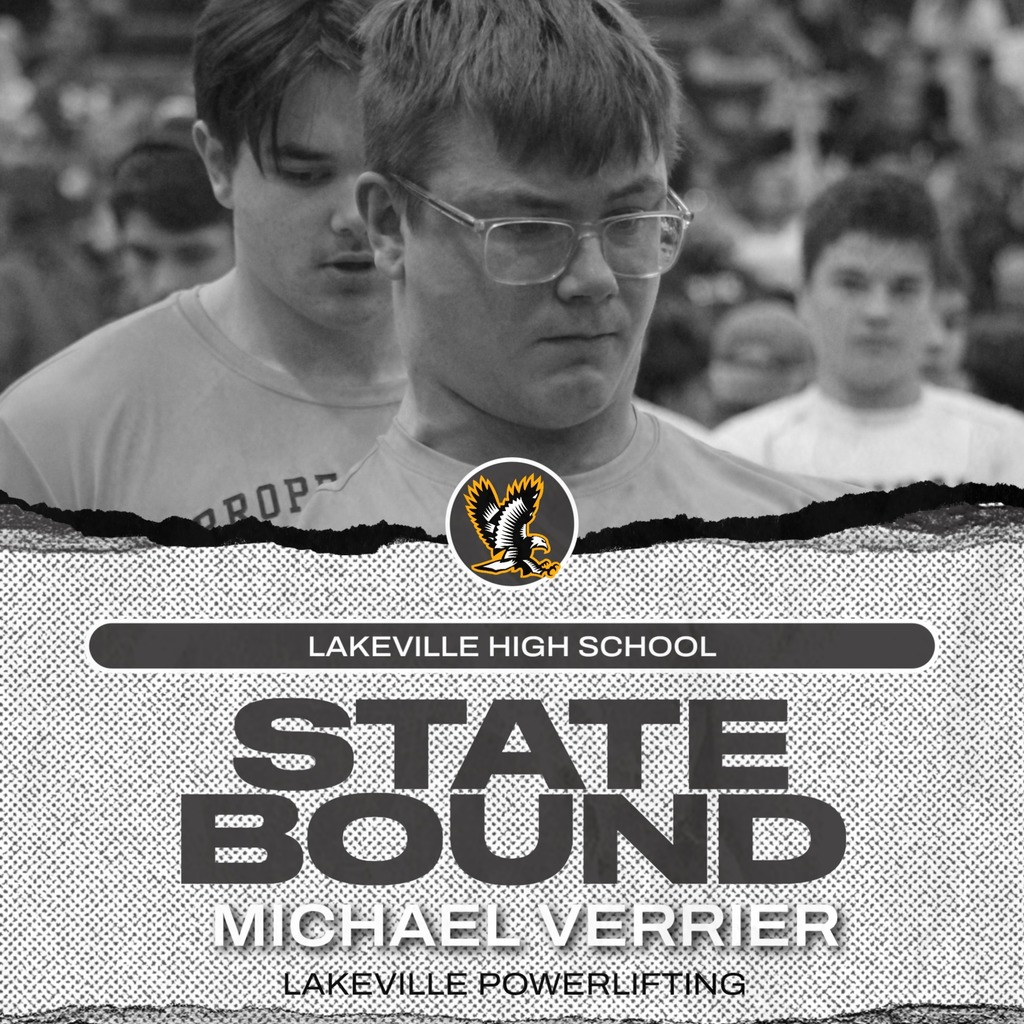 Congratulations Michael Verrier JV Powerlifting - State Bound!