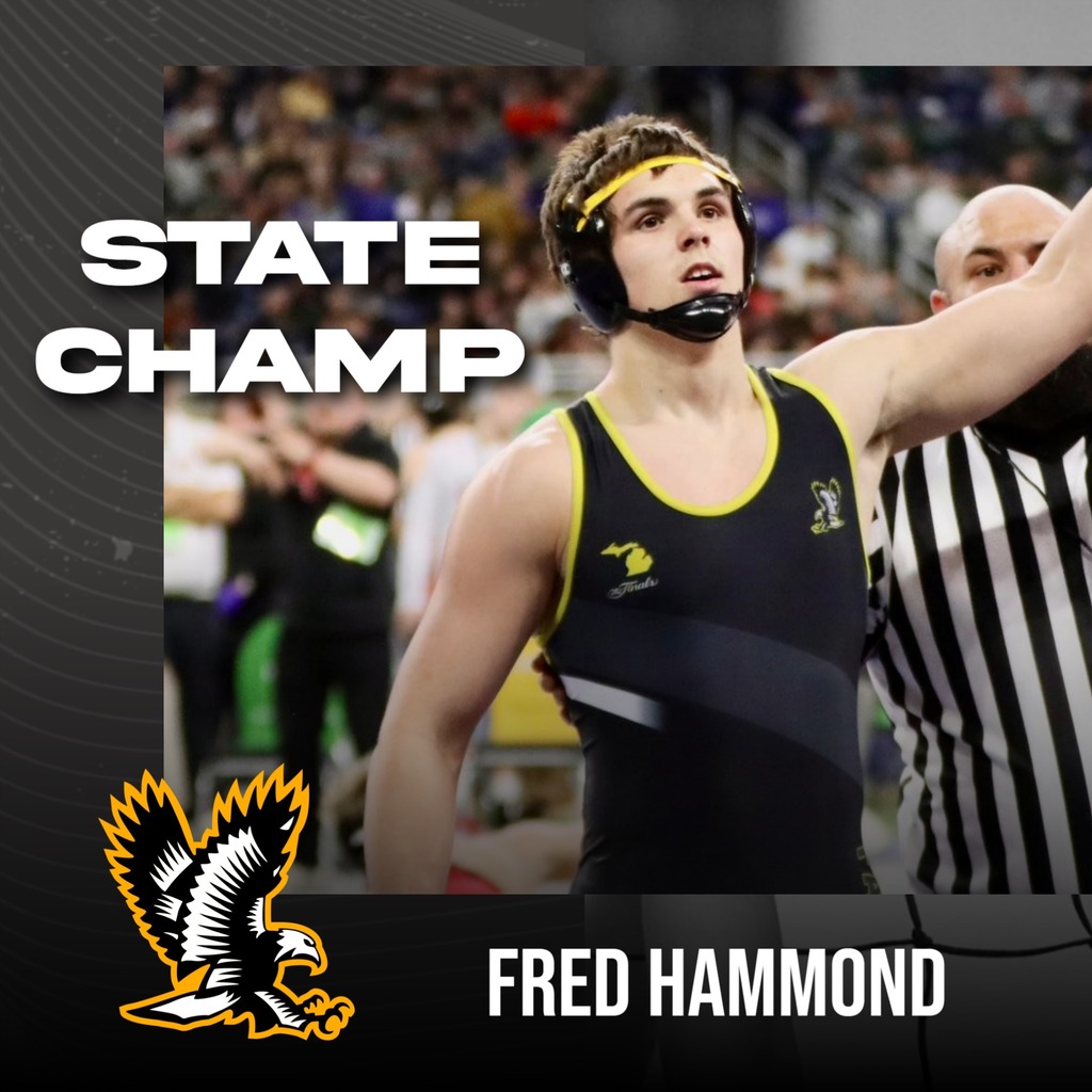 Congratulations Fred Hammond, STATE CHAMPION! Fred had an undefeated 56-0 record and is now a 2 time State Champ!