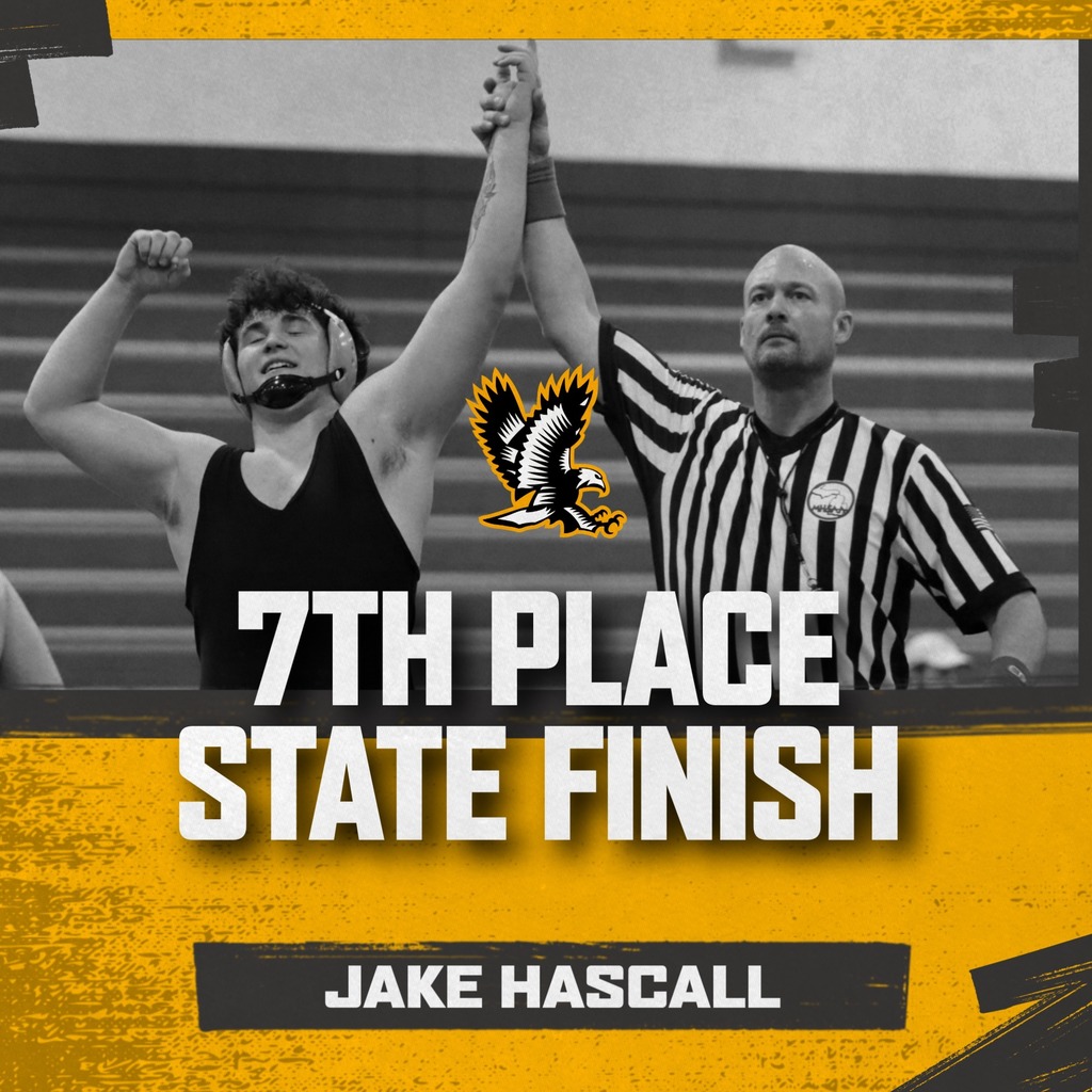 Congratulations to Jake Hascall for finishing 7th Place at State!