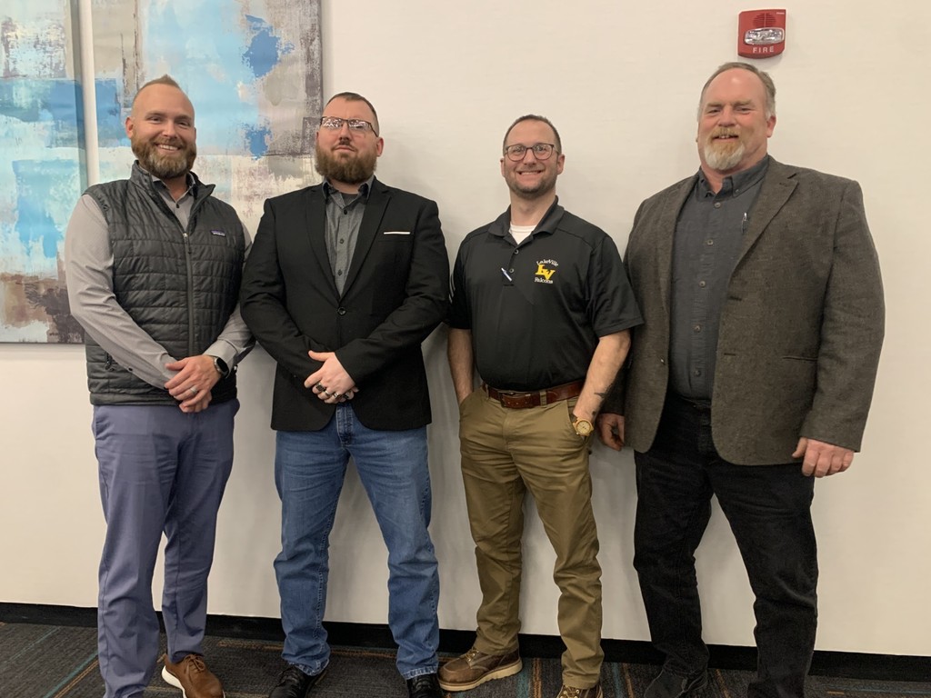 Board Members Tony Bryant, Devin May, Aharon Roberts, and Ken Burkhardt