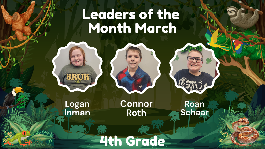 Columbiaville Elementary March Leaders of the Month
