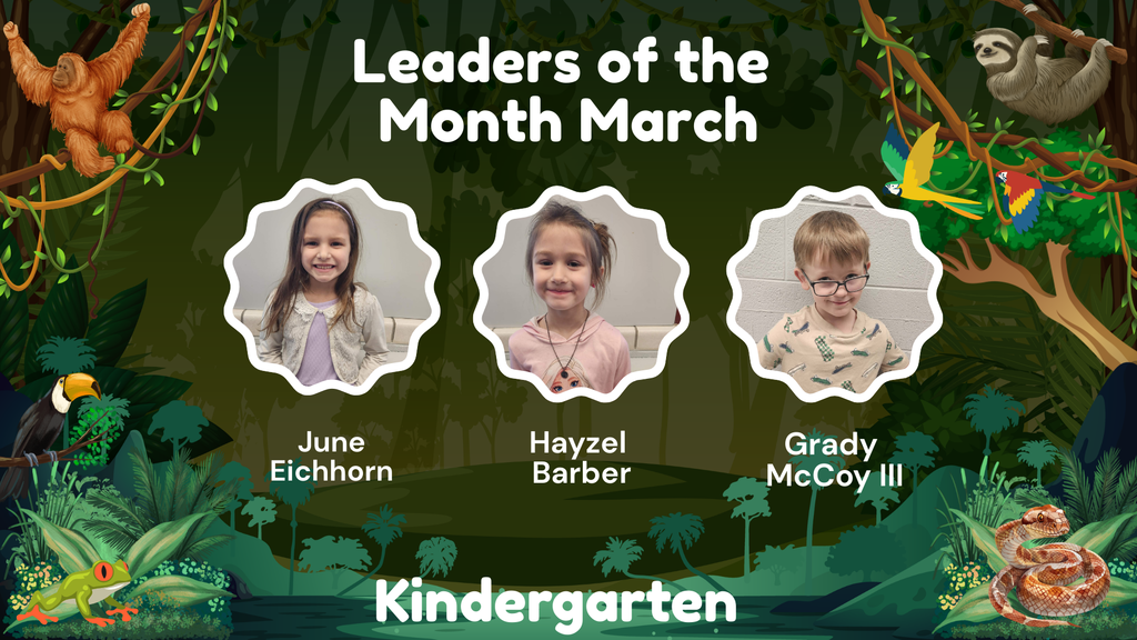Columbiaville Elementary March Leaders of the Month