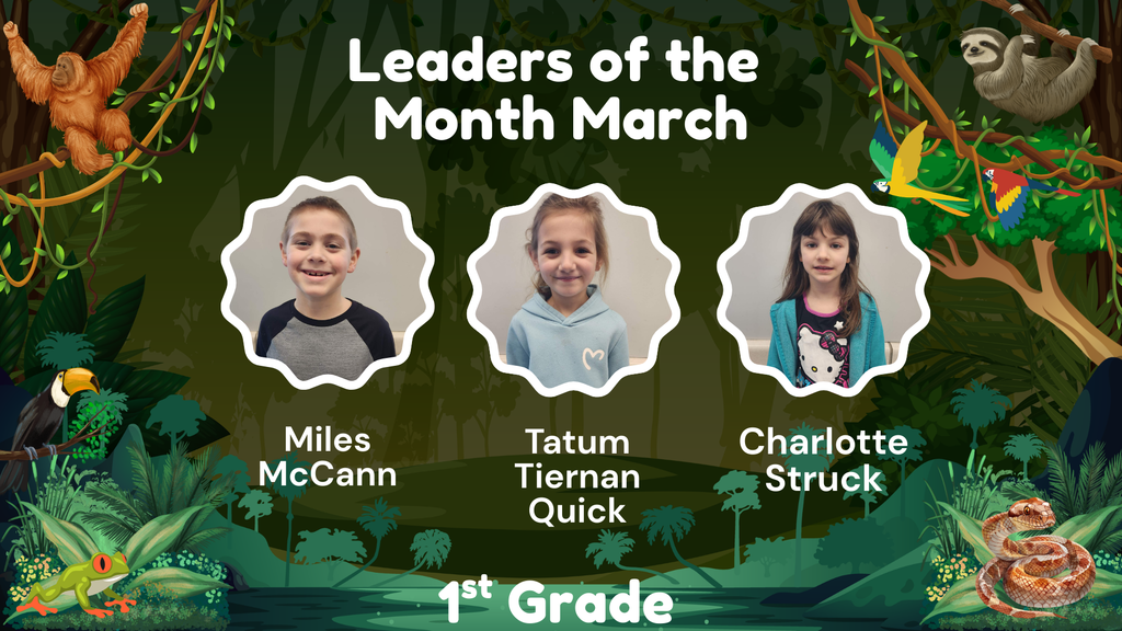 Columbiaville Elementary March Leaders of the Month