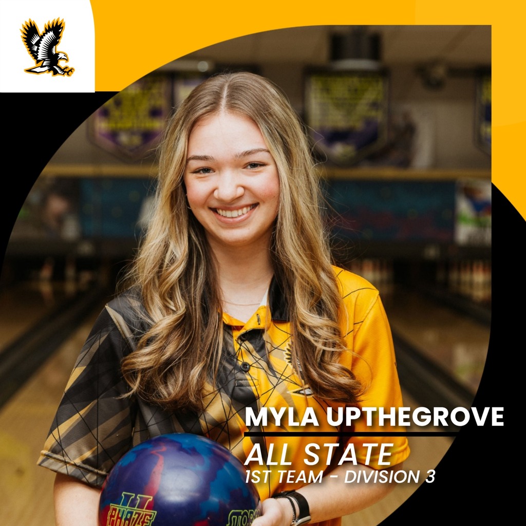 Congratulations Myla Upthegrove for being selected 1st Team All State - Division 3