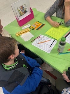 Children illustrating their own stories