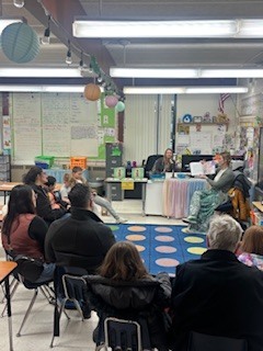 Families listen to book being read