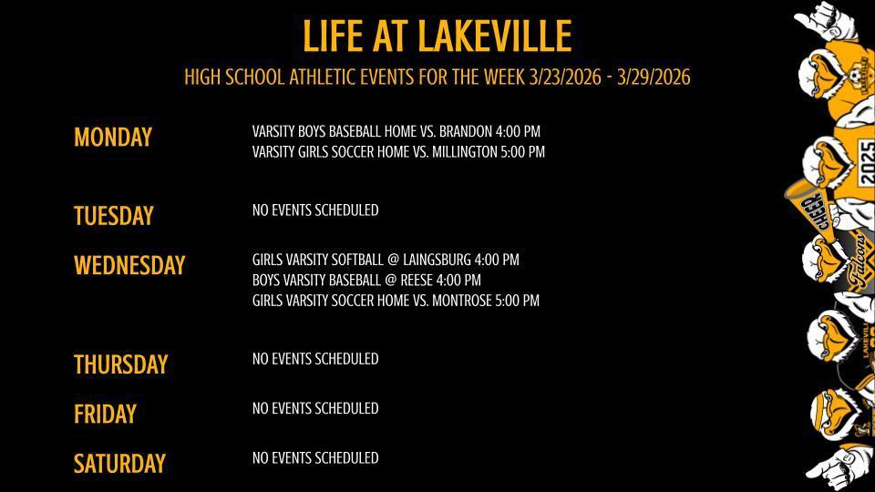 High School Athletics and Events of the Week