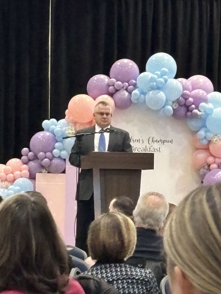 Dr. James Fehrman DDS accepting the Exceptional Business Children's Champion Award