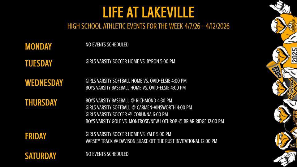 High School Athletics and Events of the Week