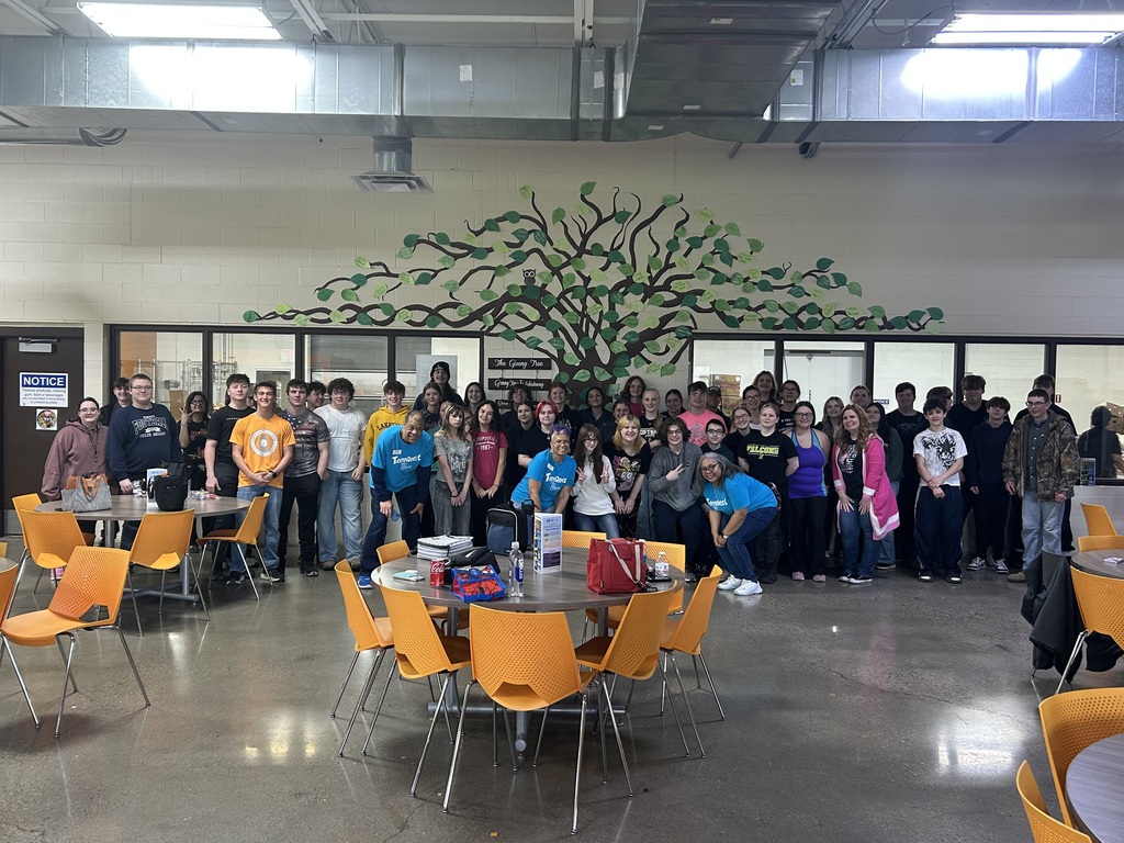 Huge shout out to our 10th Graders who volunteered at the Eastern Michigan Food Bank today!  Volunteers helped 17,000 people, packed 256 boxes of food, and created 15,900 meals!  It's a great day to be a Falcon!