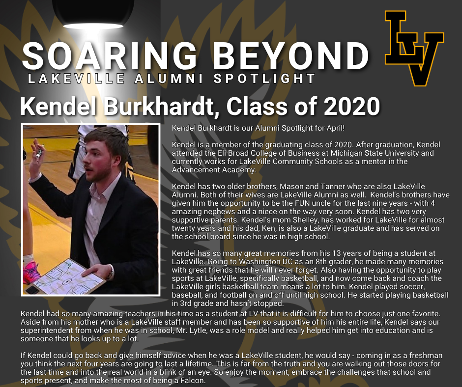Alumni Spotlight Kendel Burkhardt