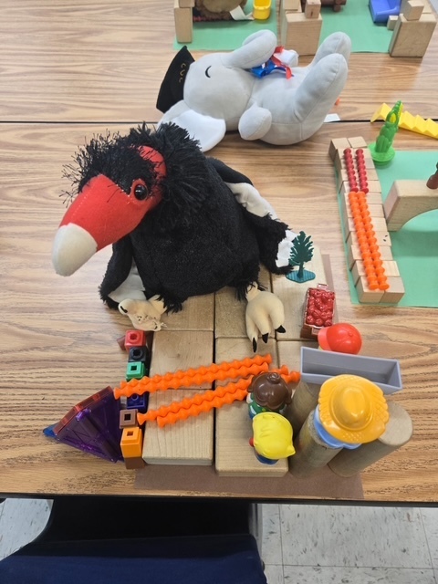 Students making habitats for their animals!