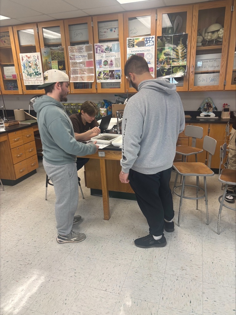 Jamie Welch and Sarah Keyser-Brown from the Flint River Watershed Coalition in conjunction with Genesee County Parks came to Mr. Whitney's Conservation and Ecology and Environmental Science classes. They taught the students how to find and identify benthic organisms (water bugs) and explained why their monitoring is essential in determining watershed health. 