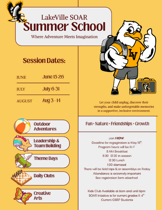 LakeVille SOAR Summer School Program