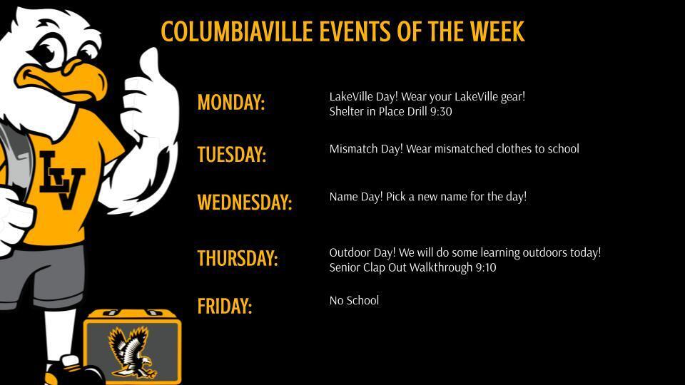 Columbiaville Events of the Week