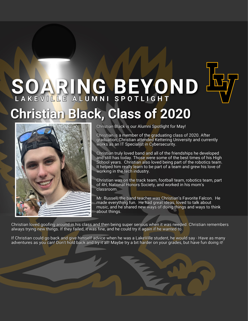 Christian Black is our Alumni Spotlight for May!