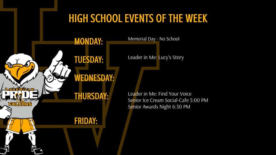 High School Athletics and Events of the Week