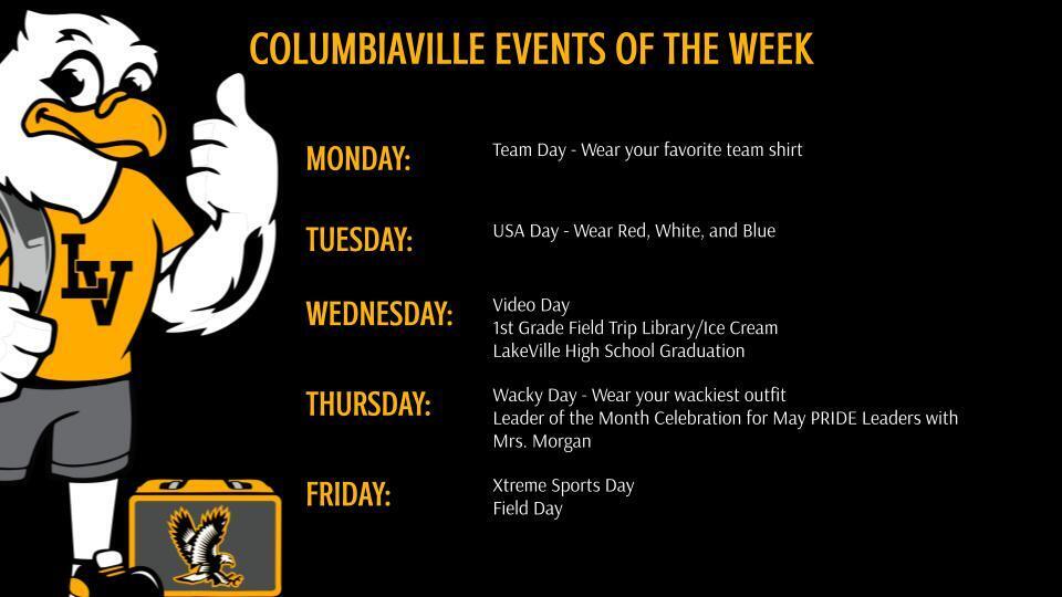 Columbiaville Events of the Week