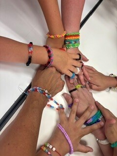 Finished friendship bracelets