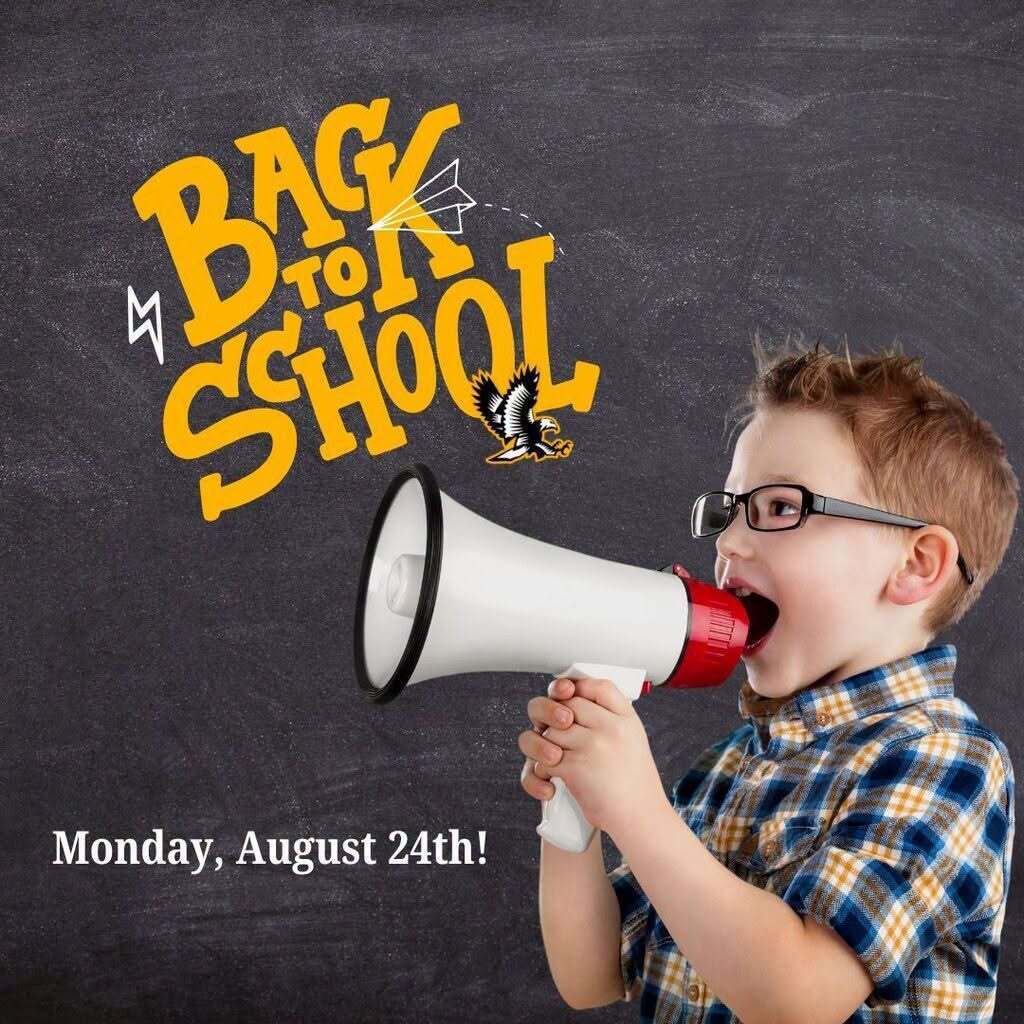 First Day BACK TO SCHOOL! We have missed our Falcon Family! Can't wait to see you all! Monday, August 24th!