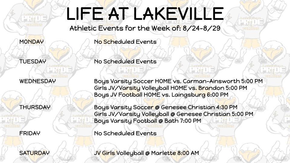 High School Athletics and Events of the Week