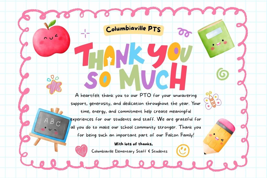 To our amazing PTO volunteers: Your endless energy, passion, and dedication make our school a better place every single day. Thank you