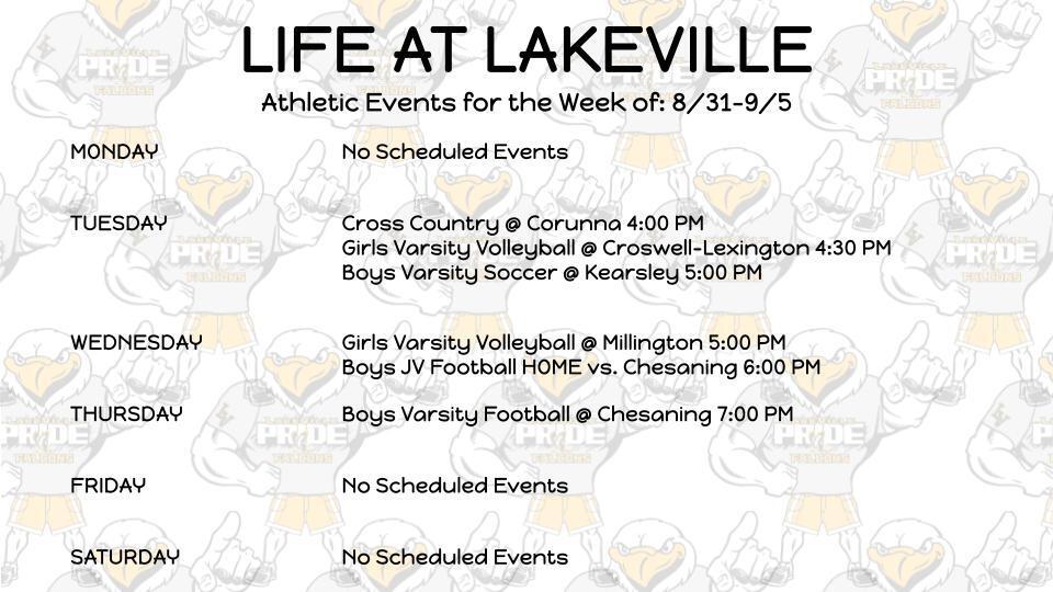 High School Athletics and Events of the Week