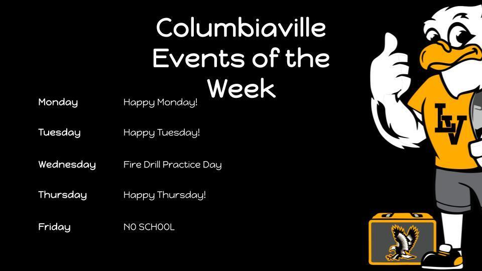 Columbiaville Events of the Week