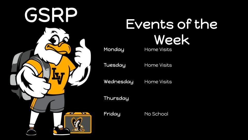 GSRP Events of the Week