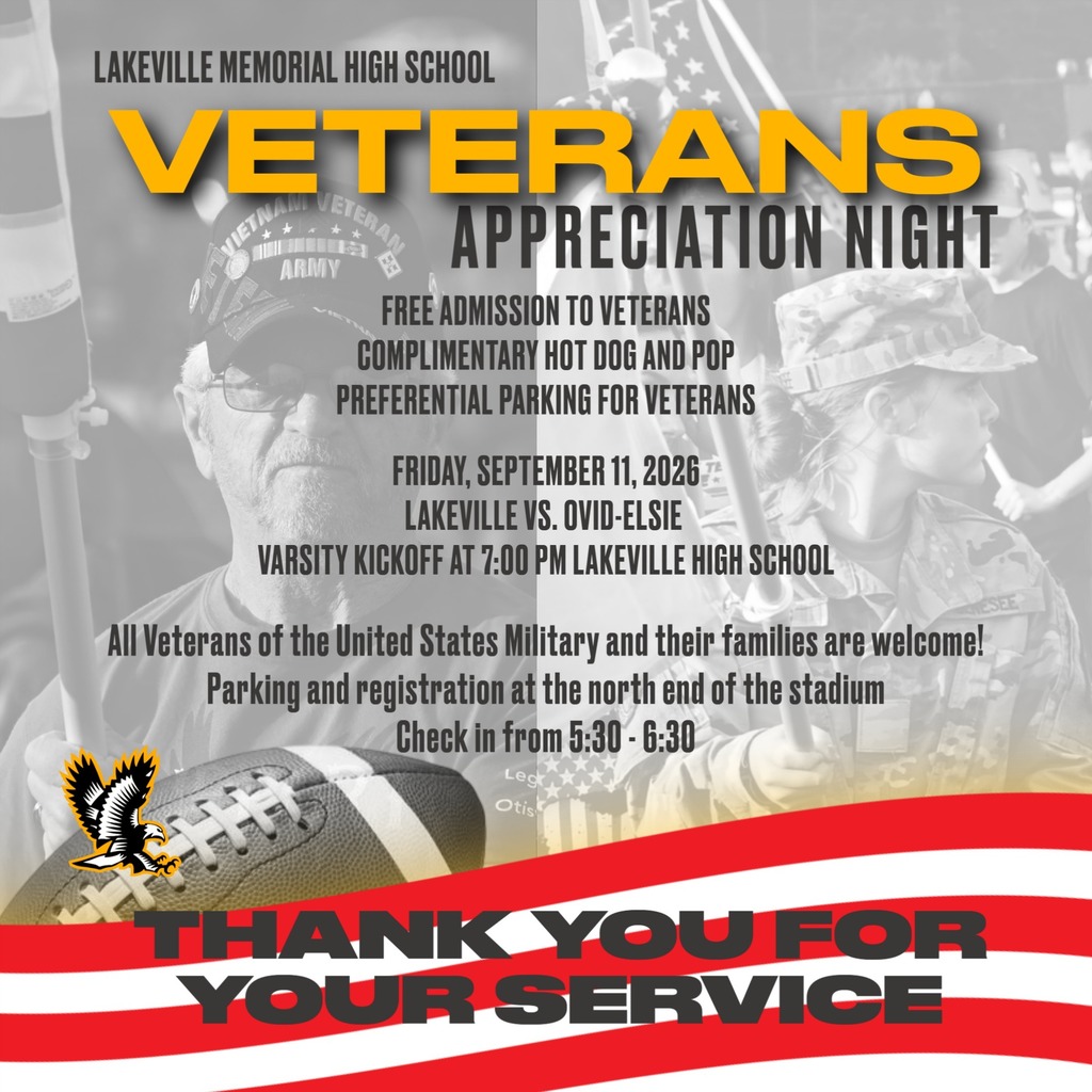 Veteran Appreciation Night Game Flyer