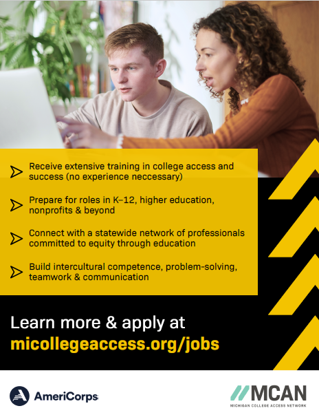 LakeVille Students Need YOU!  Make meaningful change by helping students at LakeVille High School pursue and see through their college goals with Michigan College Access Network!