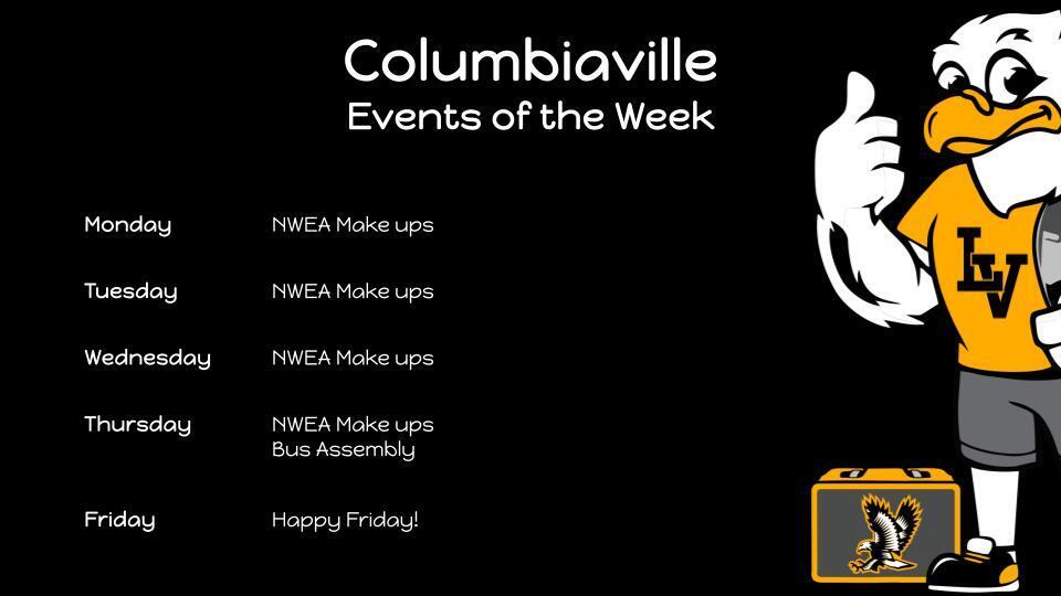 Columbiaville Events of the Week
